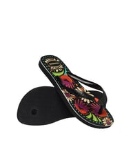 HAVAIANAS TOP BEGONIA CORACAO  NERO - Scarpe Unisex - 4