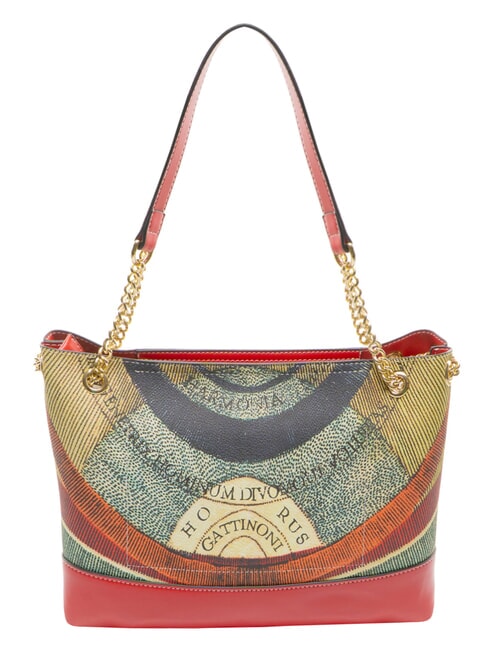PLANETARIUM Borsa a spalla manici catena classic/ coral - Borse Donna