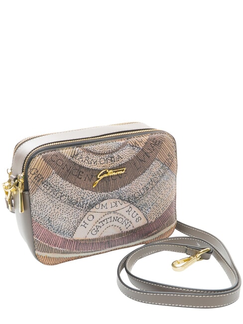 PLANETARIUM Borsa camera case a tracolla wild watercolor/ dk taupe - Borse Donna