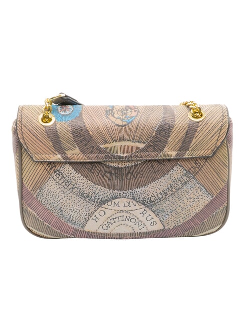 PLANETARIUM Borsa a spalla wild watercolor/ dk taupe - Borse Donna