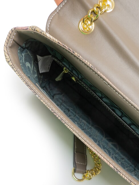 PLANETARIUM Borsa a spalla wild watercolor/ dk taupe - Borse Donna