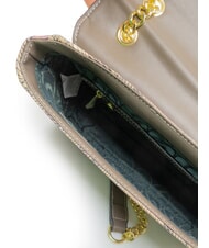 GATTINONI PLANETARIUM Borsa a spalla wild watercolor/ dk taupe - Borse Donna - 5