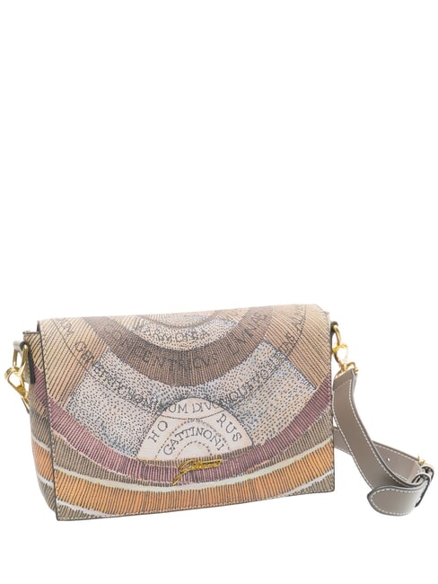 PLANETARIUM Borsetta a tracolla wild watercolor/ dk taupe - Borse Donna