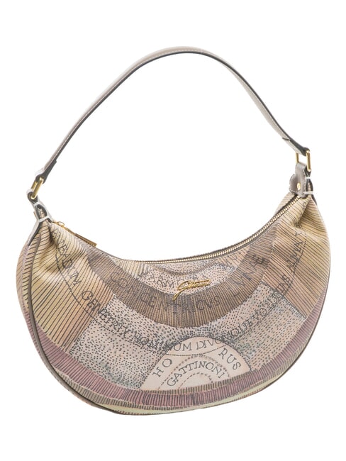 PLANETARIUM Borsa a spalla wild watercolor/ dk taupe - Borse Donna