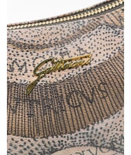 GATTINONI PLANETARIUM Borsa a spalla wild watercolor/ dk taupe - Borse Donna - 3