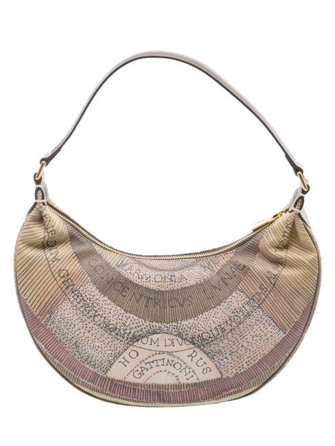 PLANETARIUM Borsa a spalla wild watercolor/ dk taupe - Borse Donna
