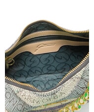 GATTINONI PLANETARIUM Borsa hobo mezzaluna con tracolla watercolor/beige - Borse Donna - 5