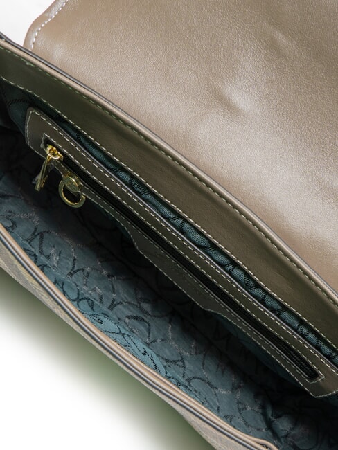 PLANETARIUM Borsa a tracolla con flap wild watercolor/ dk taupe - Borse Donna