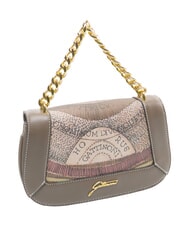GATTINONI PLANETARIUM Borsa small a mano wild watercolor/ dk taupe - Borse Donna - 2