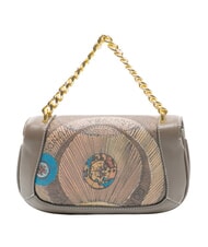 GATTINONI PLANETARIUM Borsa small a mano wild watercolor/ dk taupe - Borse Donna - 4