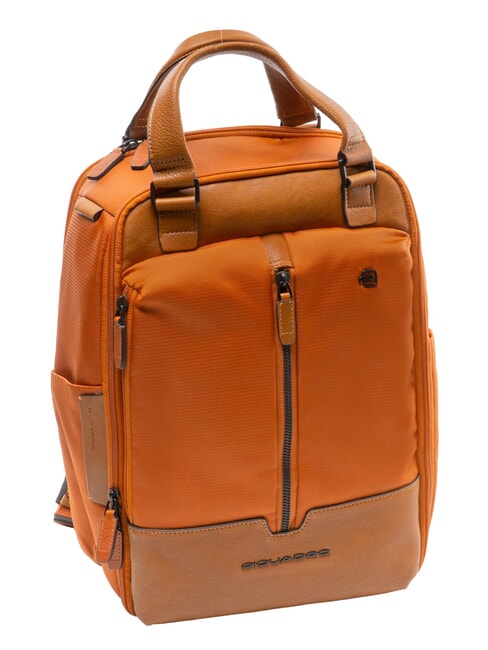 MARCEL Zaino viaggio porta PC e iPad arancio/cuoio - Zaini da lavoro porta PC