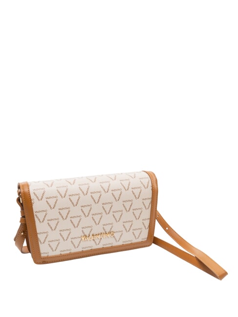 LADY RE Borsa a spalla, doppia portabilit&agrave; bianco/cuoio - Borse Donna