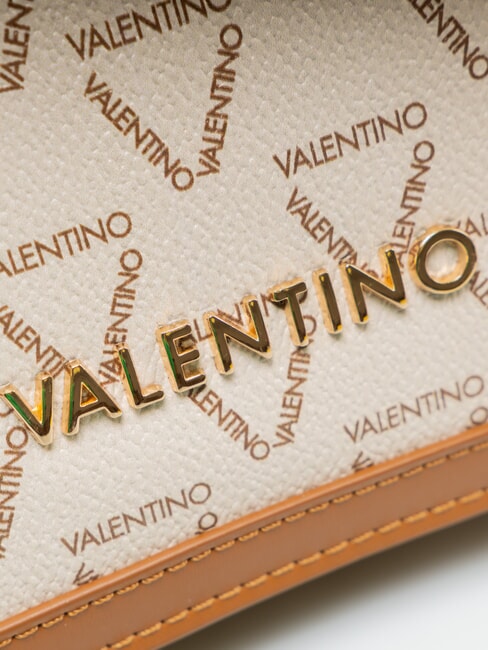 LADY RE Borsa a spalla, doppia portabilit&agrave; bianco/cuoio - Borse Donna