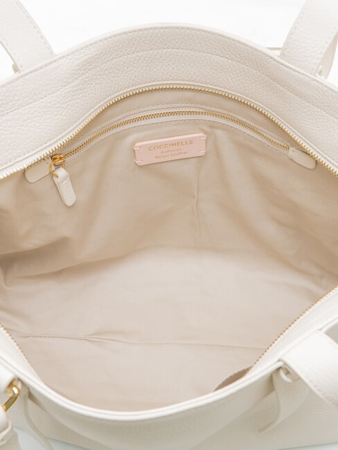 MALORY  Shopper a spalla, in pelle blanco - Borse Donna