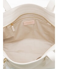 COCCINELLE MALORY  Shopper a spalla, in pelle blanco - Borse Donna - 4