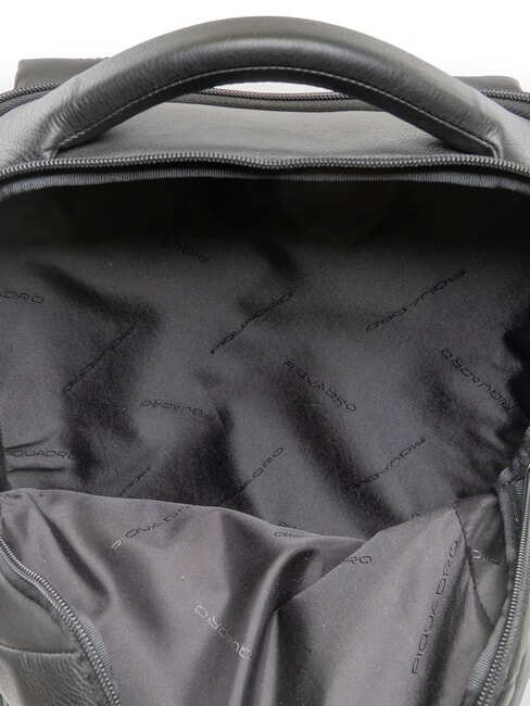 AKRON Zaino in pelle Nero - Zaini da lavoro porta PC