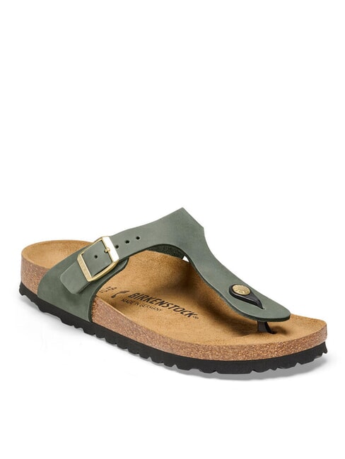 GIZEH Sandali in pelle thyme - Scarpe Donna