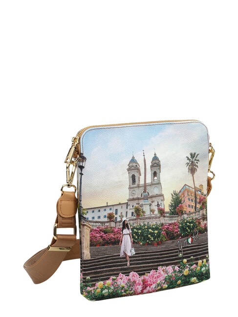 YESBAG Borsa piatta a tracolla floral - Borse Donna