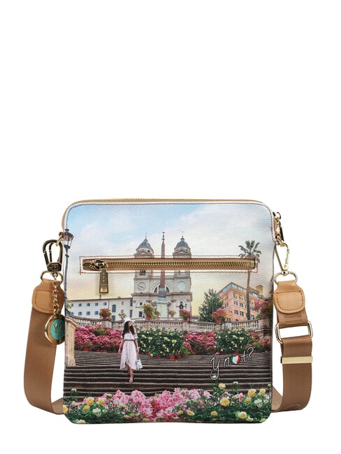 YESBAG Borsa piatta a tracolla floral - Borse Donna