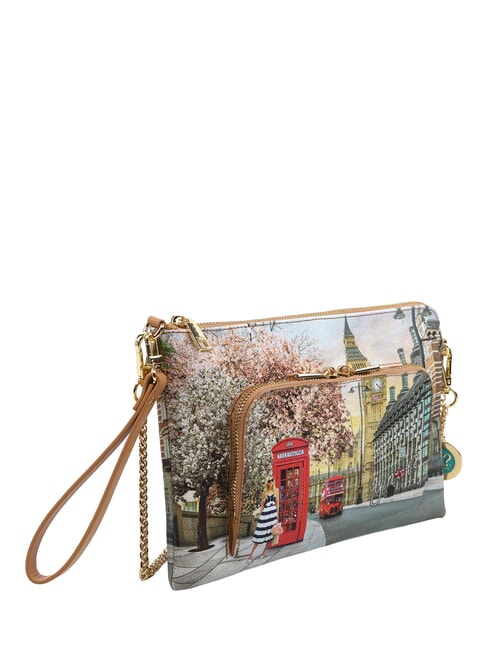 YESBAG Borsa clutch a tracolla con tasca english rose - Borse Donna