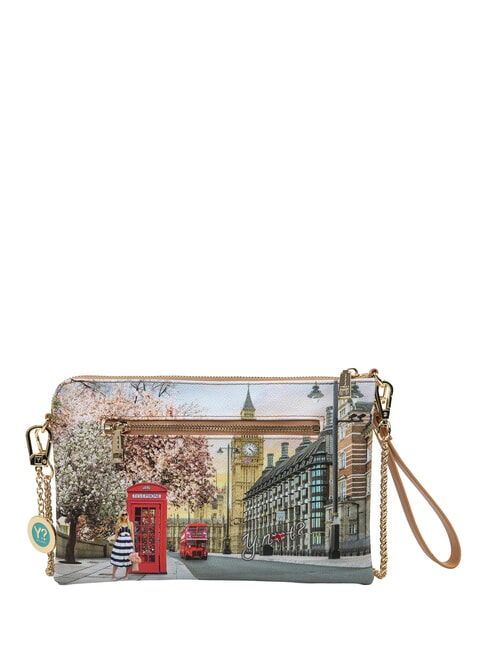 YESBAG Borsa clutch a tracolla con tasca english rose - Borse Donna