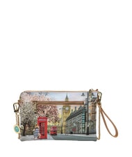 YNOT YESBAG Borsa clutch a tracolla con tasca english rose - Borse Donna - 3