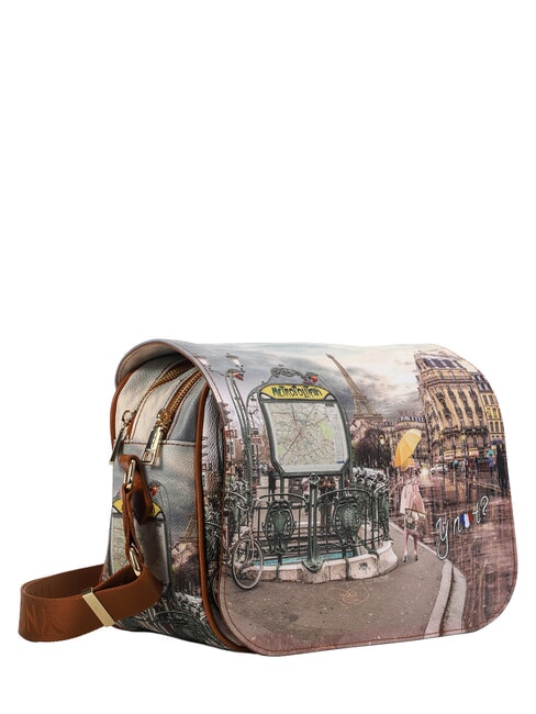YESBAG Borsa a tracolla con flap paris street - Borse Donna