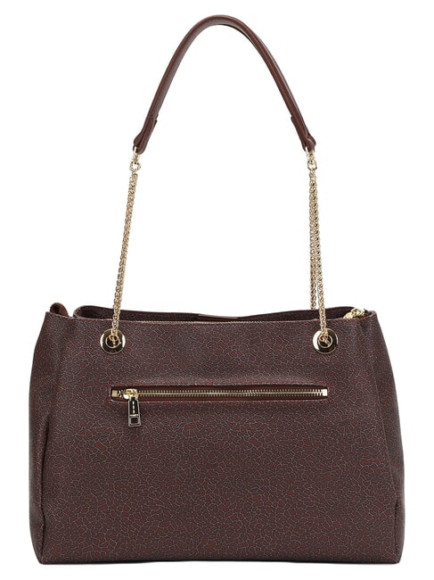 LUX  Borsa Large a spalla mogano - Borse Donna