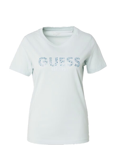 STUDS SCRIPT T-shirt manica corta misty teal - T-shirt e Top Donna