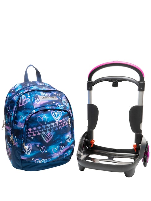 GLOOMY HEART Zaino Trolley, sganciabile bluedeep - Zaini con carrello