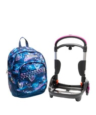 SEVEN GLOOMY HEART Zaino Trolley, sganciabile - Zaini con carrello