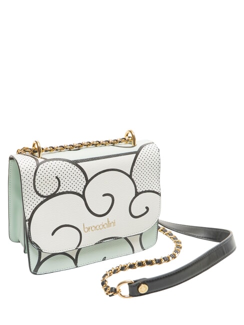 MICHELLE Borsa mini tracolla con flap celeste - Borse Donna