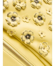BRACCIALINI SOFIA Zaino in pelle con fiorellini giallo - Borse Donna - 4