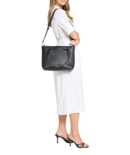 COCCINELLE MARINA Shopping Bag in pelle Nero - Borse Donna - 6