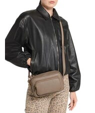 COCCINELLE SAGITTA Borsa mini, in pelle warm taupe - Borse Donna - 2