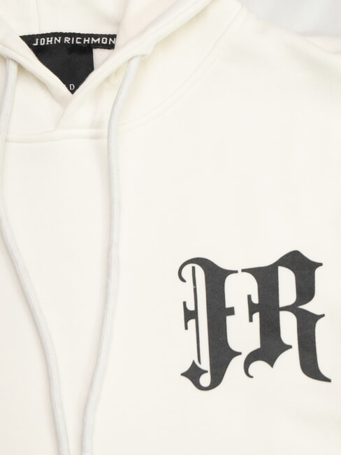 SENYA Felpa con cappuccio off-white/black - Felpe Uomo
