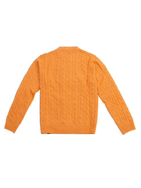 N|S Maglione girocollo a trecce orange spice - Maglie Uomo