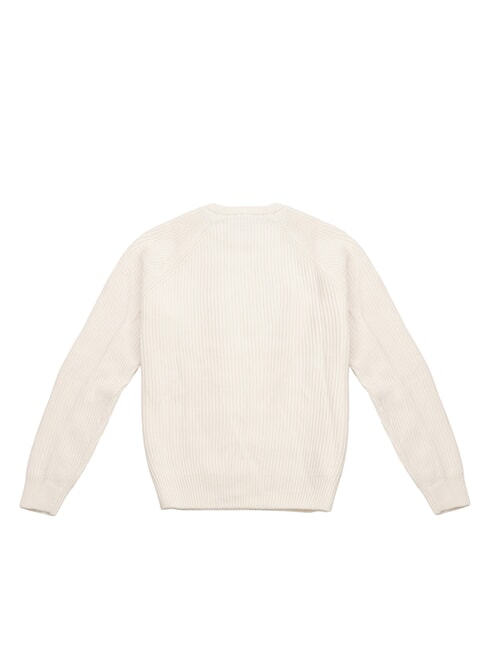 N|S Maglione girocollo a costine marshmallow - Maglie Uomo