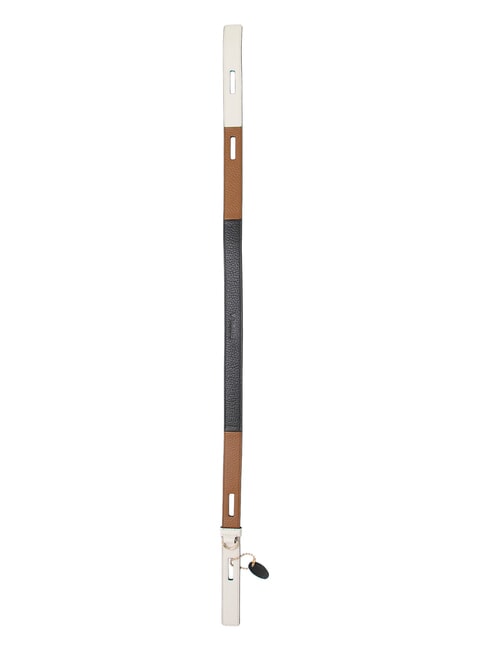 CAMPIONARIO - GIOVE Tracolla in pelle nero+cognac h+marshmallow - Accessori per borse
