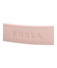 FURLA CAMPIONARIO - GIOVE Tracolla logata, in pelle alba+nero - Accessori per borse - 3