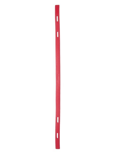 CAMPIONARIO - GIOVE Tracolla logata, in pelle rosso veneziano+nero - Accessori per borse