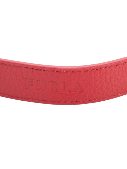 CAMPIONARIO - GIOVE Tracolla logata, in pelle rosso veneziano+nero - Accessori per borse