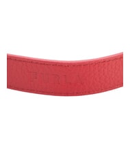 FURLA CAMPIONARIO - GIOVE Tracolla logata, in pelle rosso veneziano+nero - Accessori per borse - 3