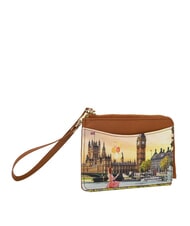 YNOT YESBAG Portacarte piatto con zip e polsierina yellow flower - Portafogli Donna - 2