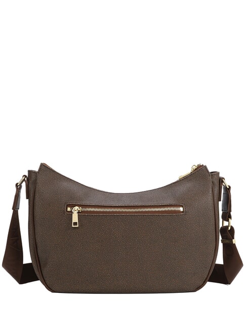 LUX Borsa hobo a tracolla con tasca choco - Borse Donna