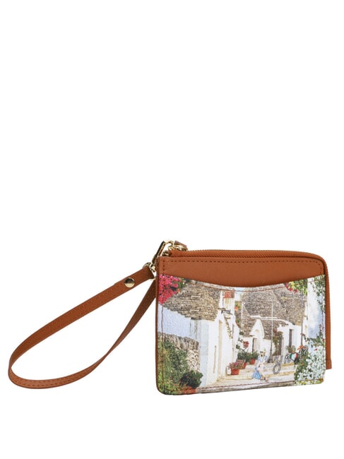 YESBAG Portacarte piatto con zip e polsierina puglia summer - Portafogli Donna