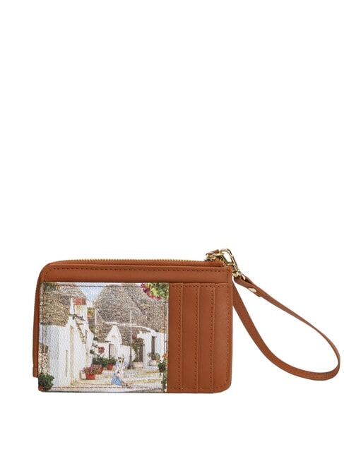 YESBAG Portacarte piatto con zip e polsierina puglia summer - Portafogli Donna