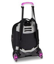 SEVEN PLUMPY LINE GIRL Zaino trolley sdoppiabile Nero - Zaini con carrello - 5
