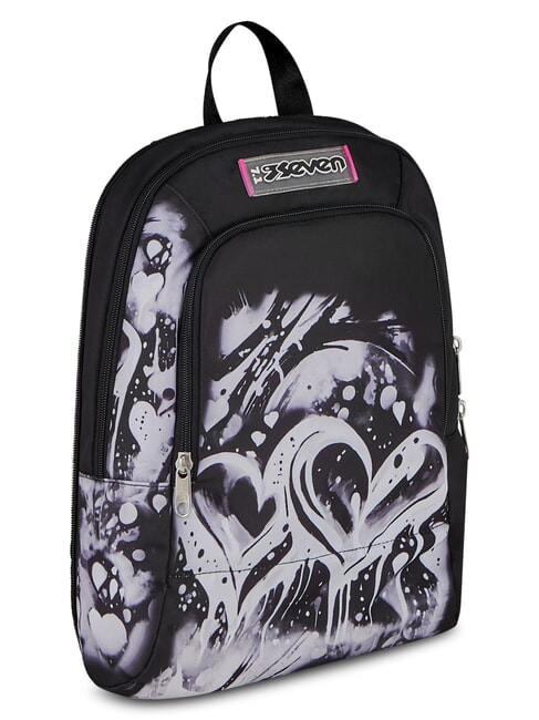 PLUMPY LINE GIRL Zaino trolley sdoppiabile Nero - Zaini con carrello