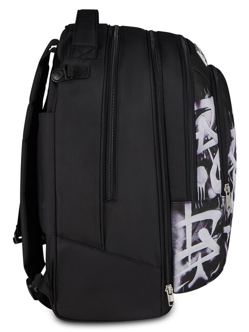 PLUMPY LINE BOY Zaino sdoppiabile con carrello Nero - Zaini con carrello